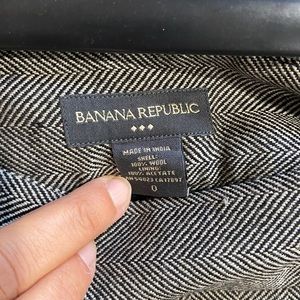 Herringbone pleated skirt